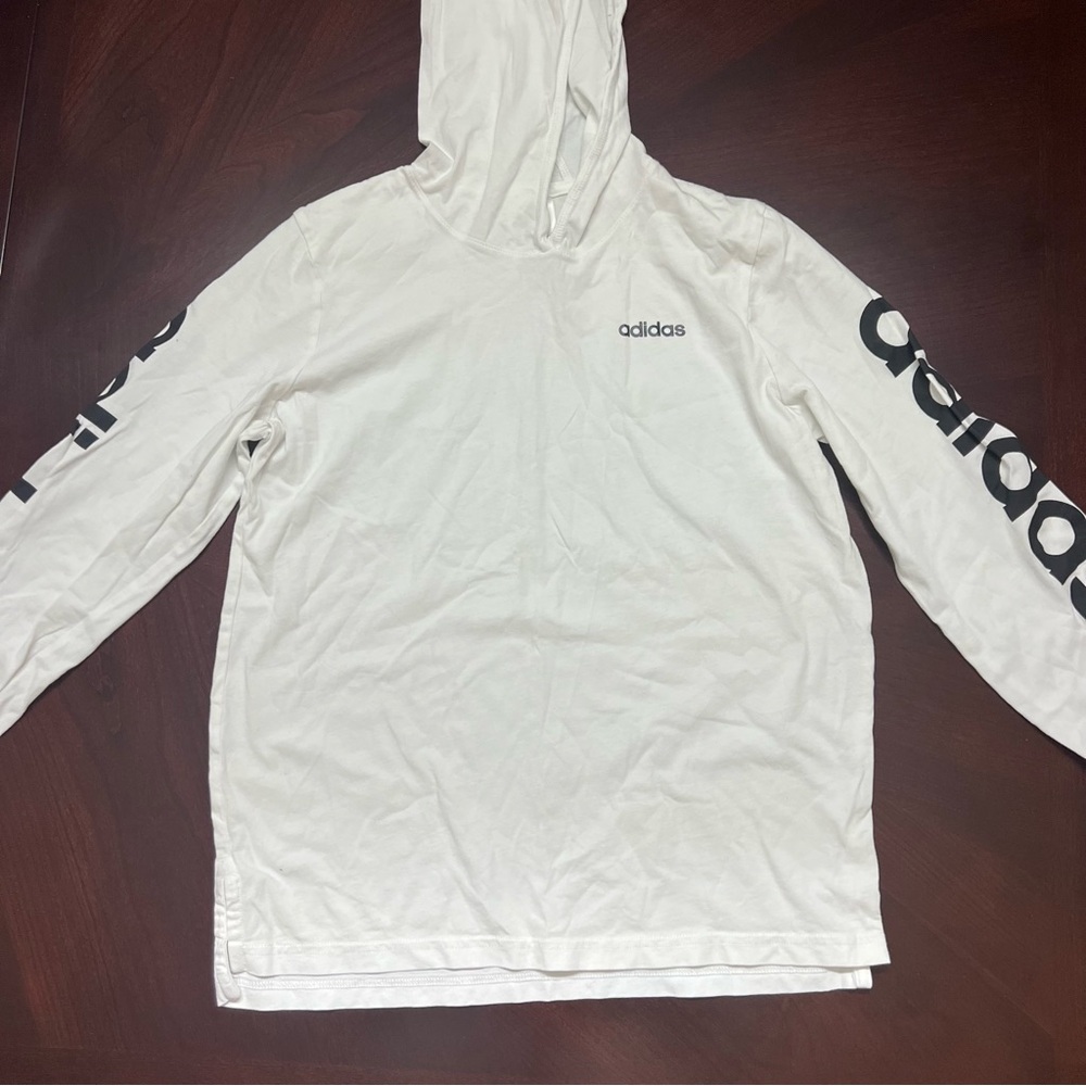 Adidas White Hoodie